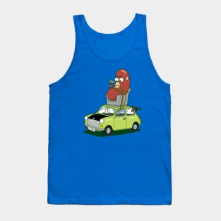 Funny Cute Silly Bean Comedy Cartoon Parody Tank Top